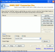 DWG to DXF Converter Pro 2007.5 screenshot